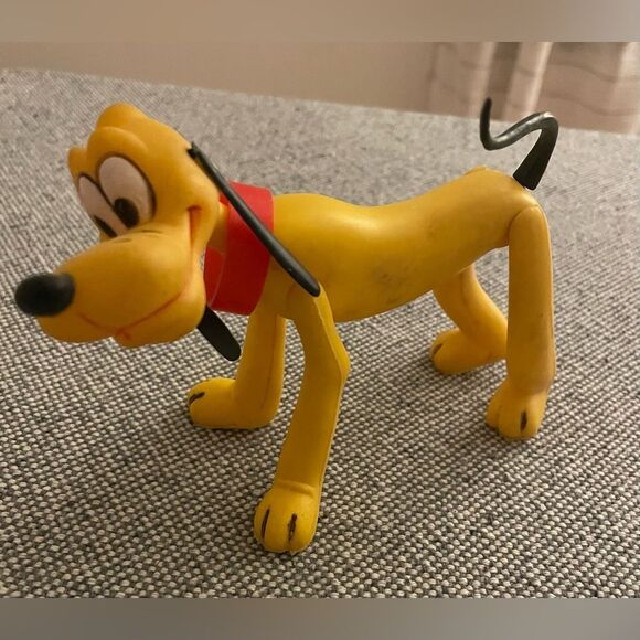 Vintage 70’s Walt Disney Productions Pluto Figure With Movable Legs Head & Tail - Picture 1 of 6